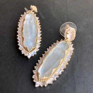 Kendra Scott Kalina Earrings | Gold, Pearl